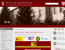 Tablet Screenshot of biblioteka.21lo.waw.pl